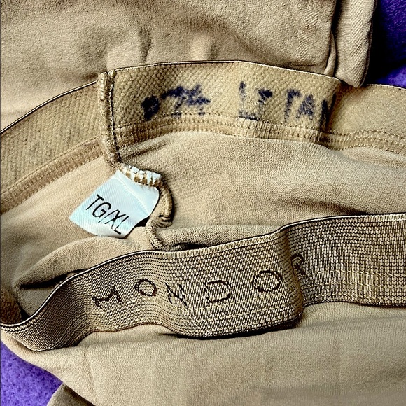 MondorSkating Or Dance Footed Tights Light Tan 80D NWOP A/XL - Picture 2 of 7